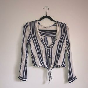 Lovers + Friends Tie Blouse